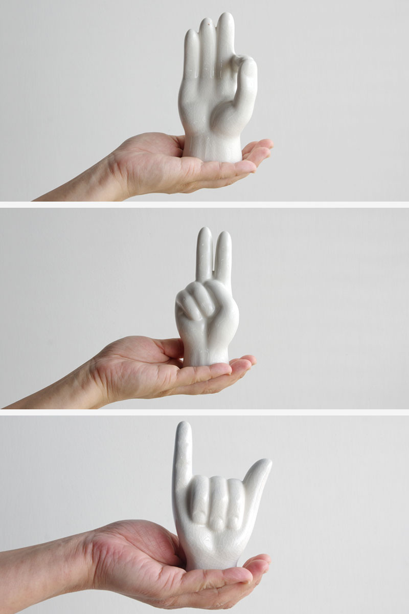 Porcelain Hand Objet