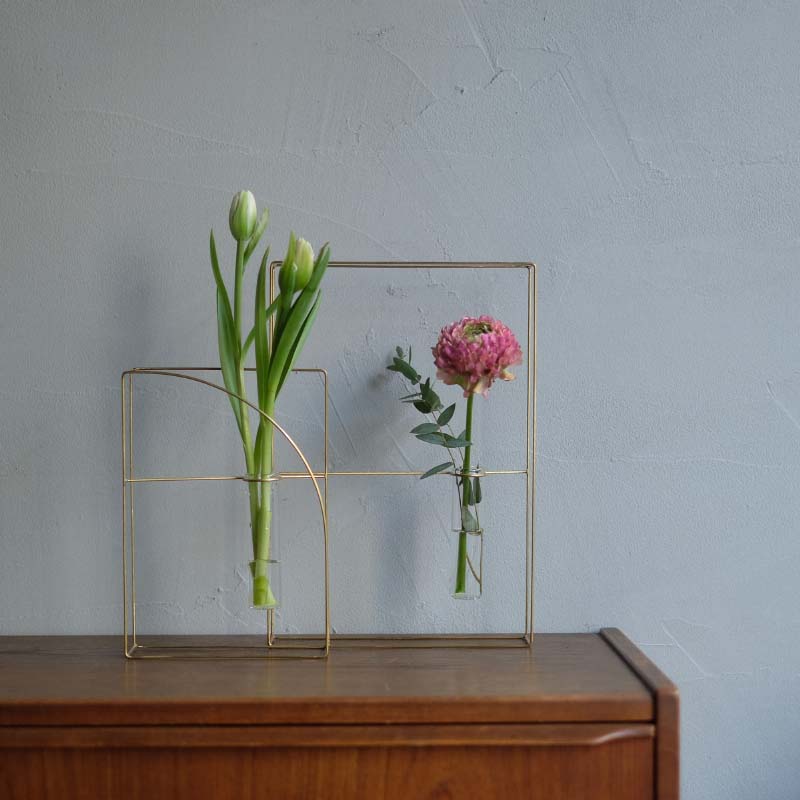 PIKE frame brass vase 【A】