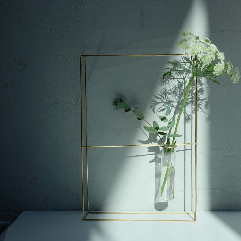 PIKE frame brass vase 【B】