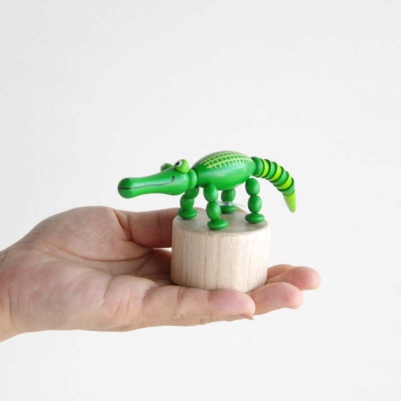 Wooden Push Up Toy "Alligator"
