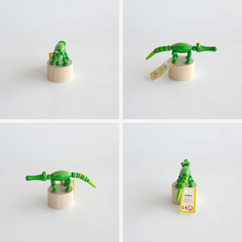 Wooden Push Up Toy "Alligator"