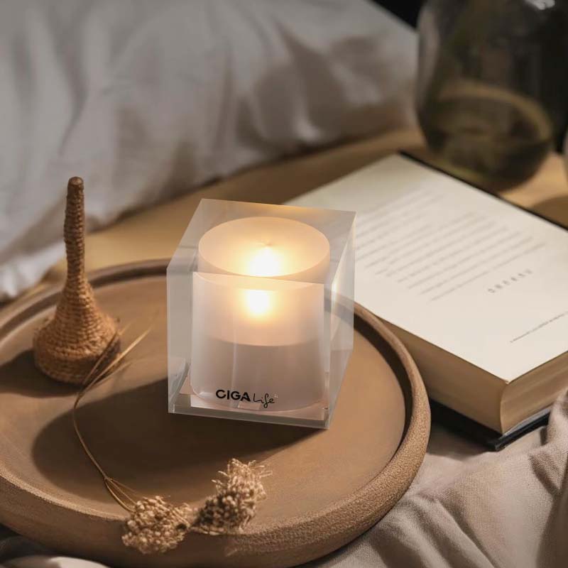 Mini Cube Solar Candle