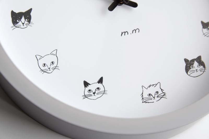 松尾ミユキ Wall Clock M Cat