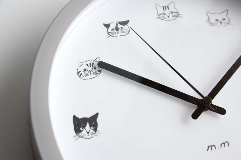 松尾ミユキ Wall Clock M Cat