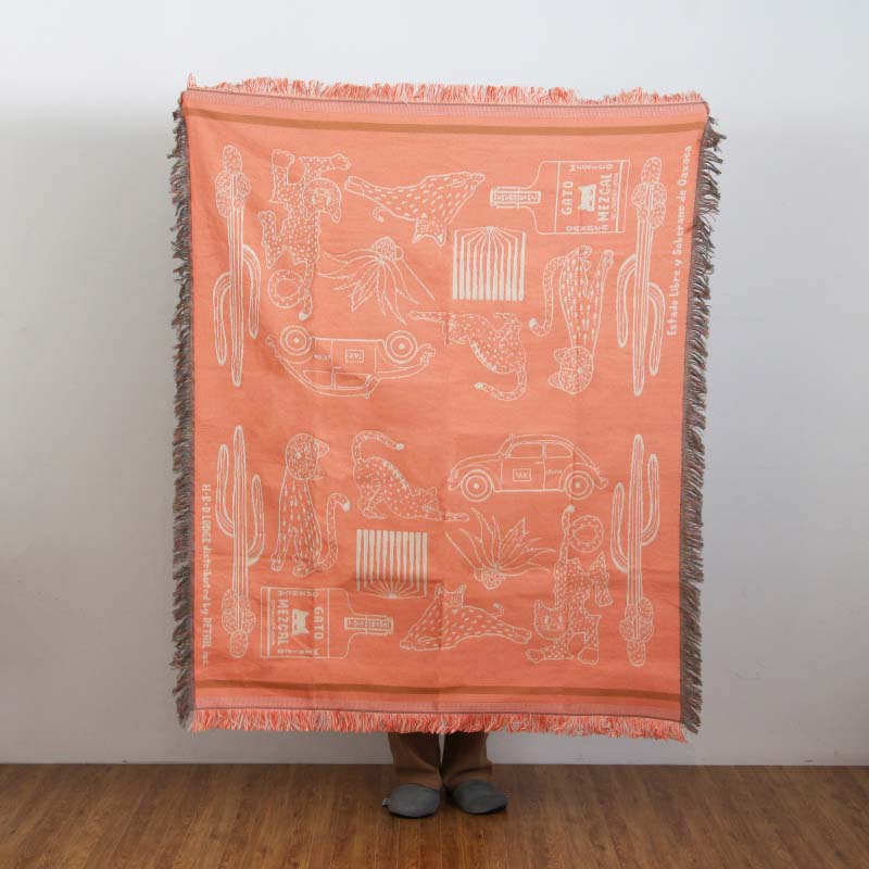 OAX Throwket “Cat and more / Apricot”