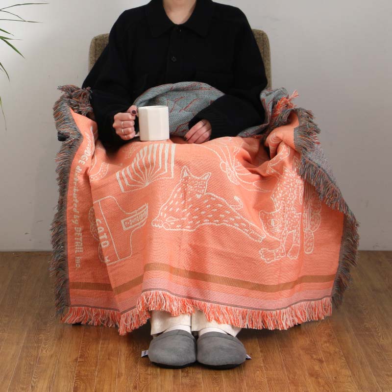 OAX Throwket “Cat and more / Apricot”