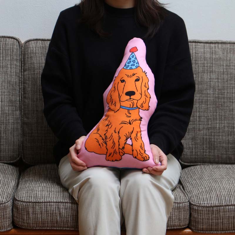 The Enjoy C&D Club Cushion "Dog/Pink"