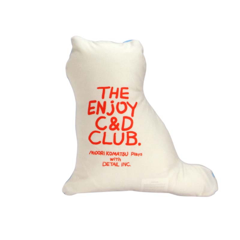 The Enjoy C&D Club Cushion "Cat/Blue"