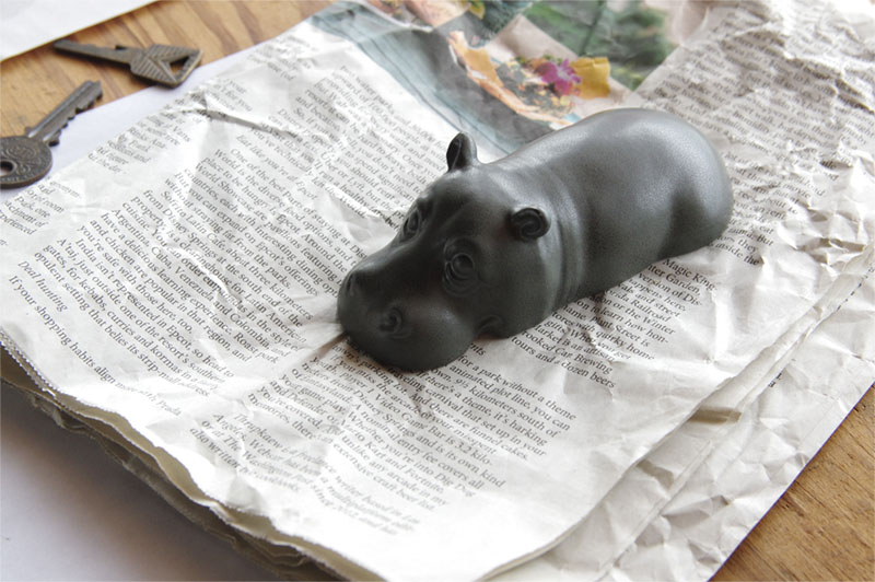 Hippo Paperweight