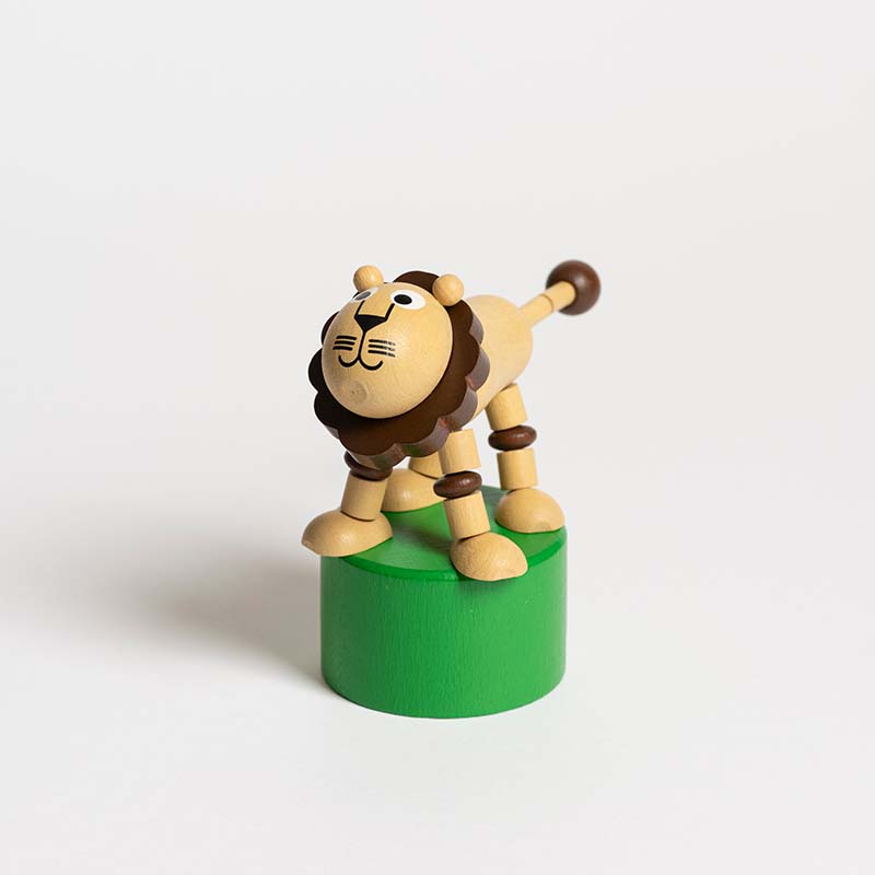 Wooden Push Up Toy "Lion"