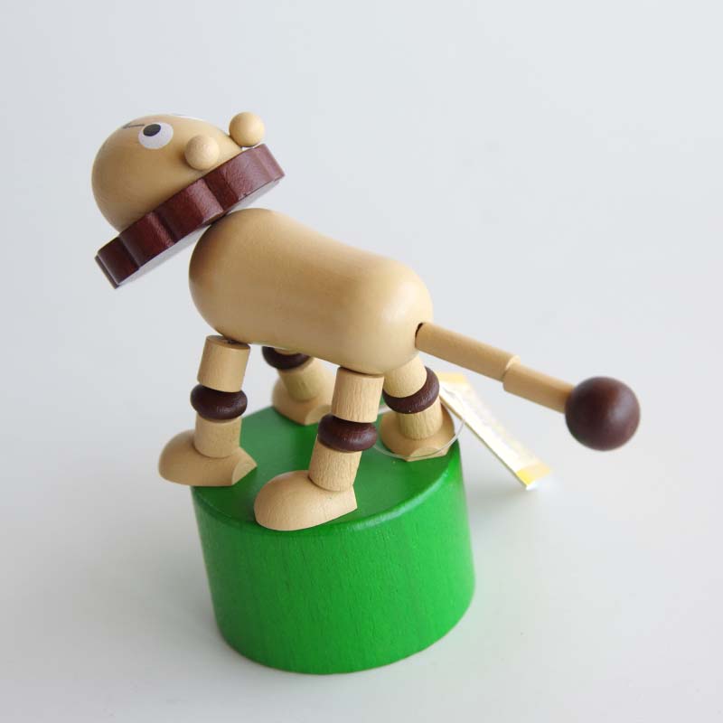 Wooden Push Up Toy "Lion"