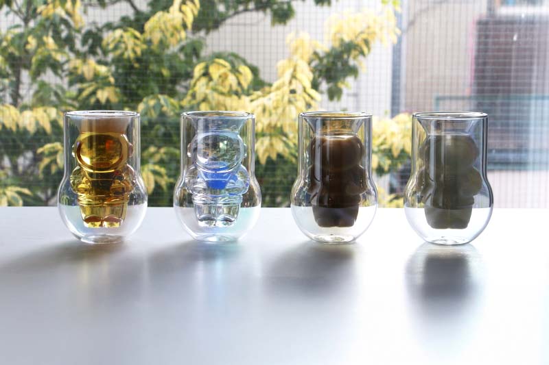 NASA Astronaut Double Wall Glasses 2P SET