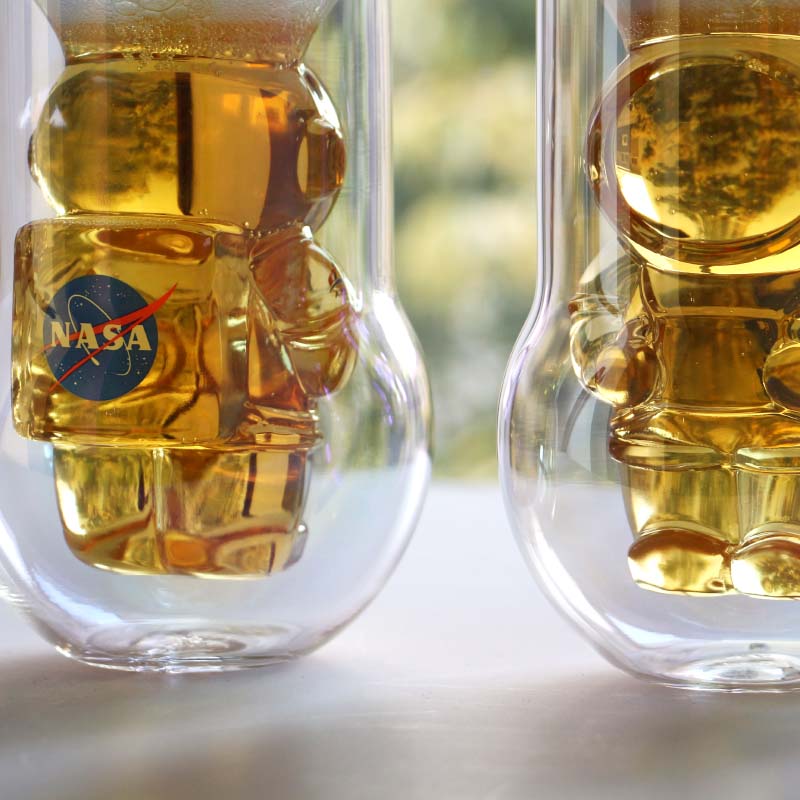 NASA Astronaut Double Wall Glasses 2P SET
