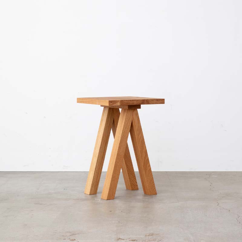 Wood Brace Side Table