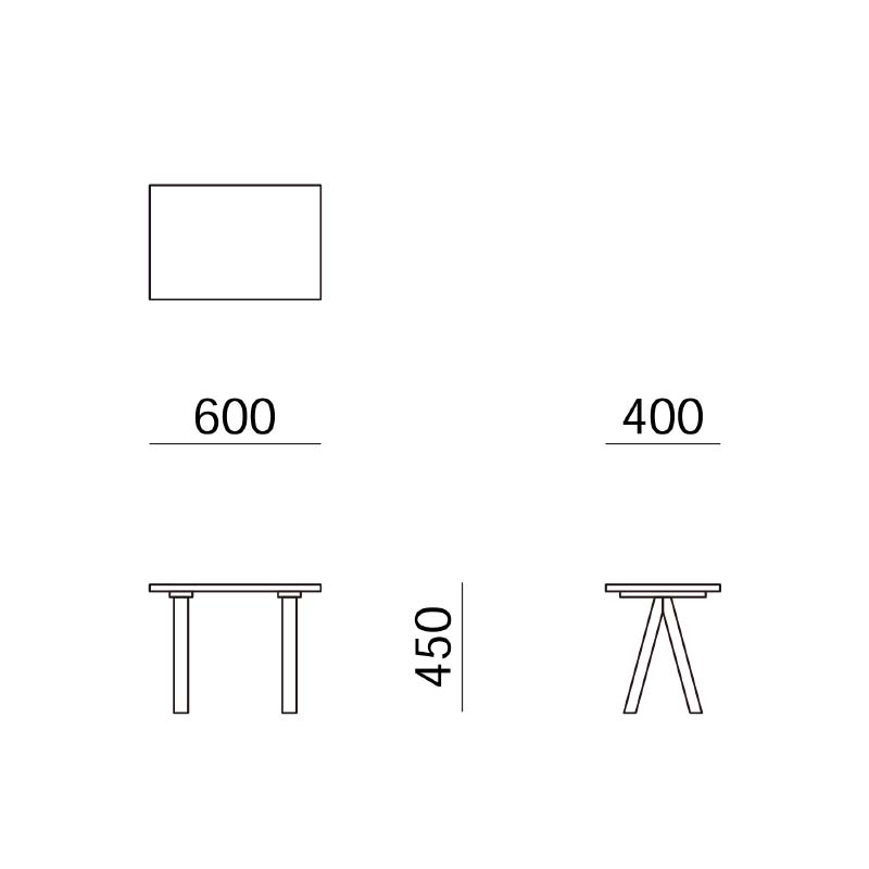 Wood Brace Low Table