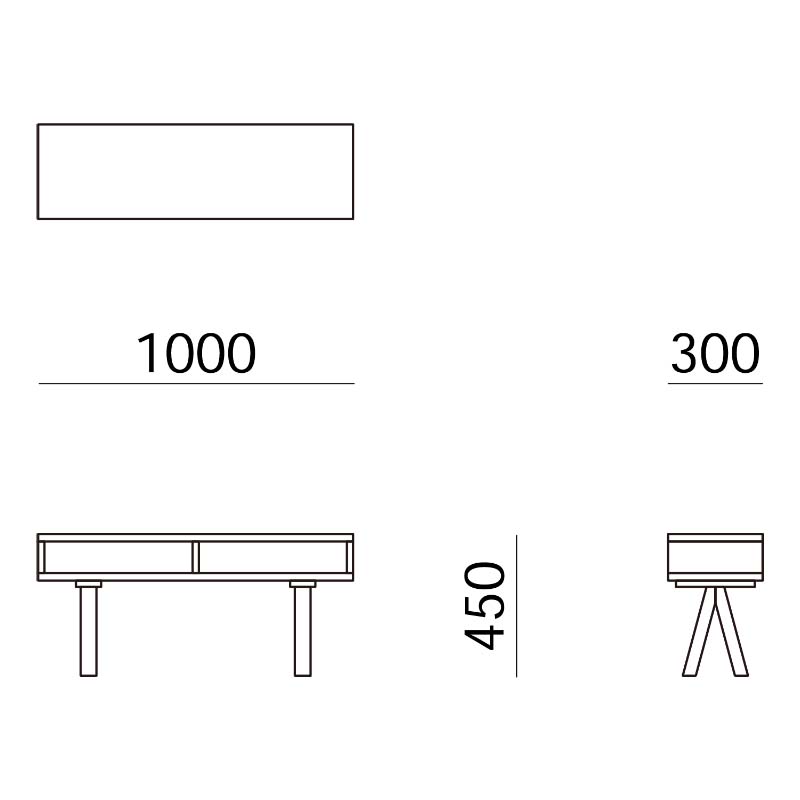 Wood Brace TV Stand