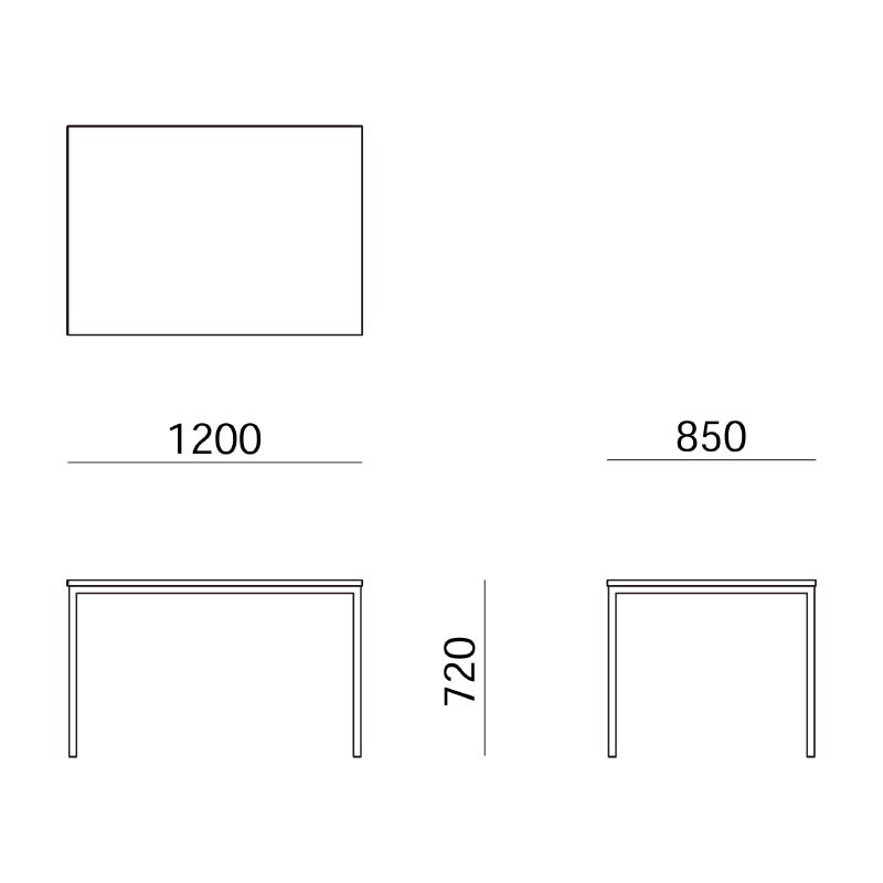 Angle Dining Table Square