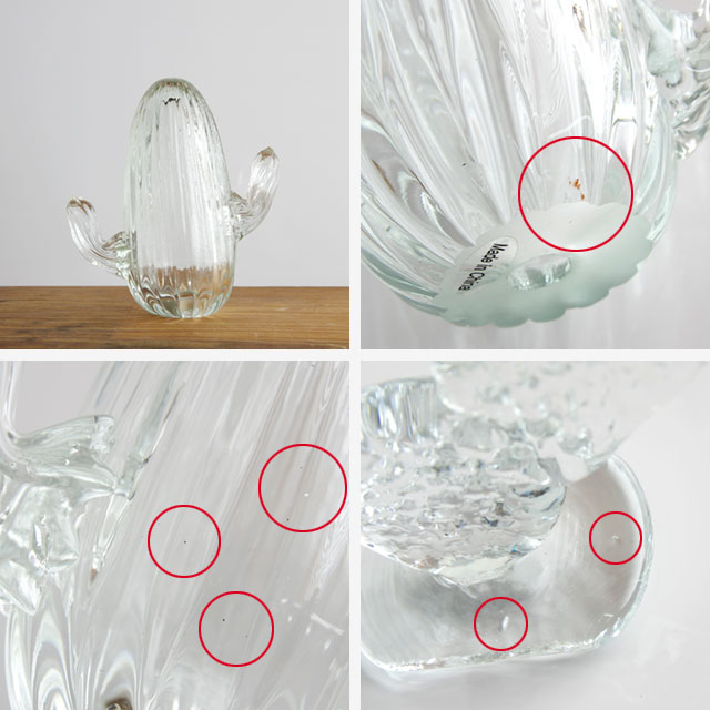 Cactus Glass Ornament -clear-