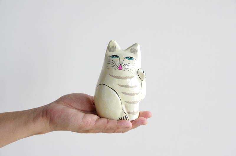 PAPER MACHE CAT DOLL