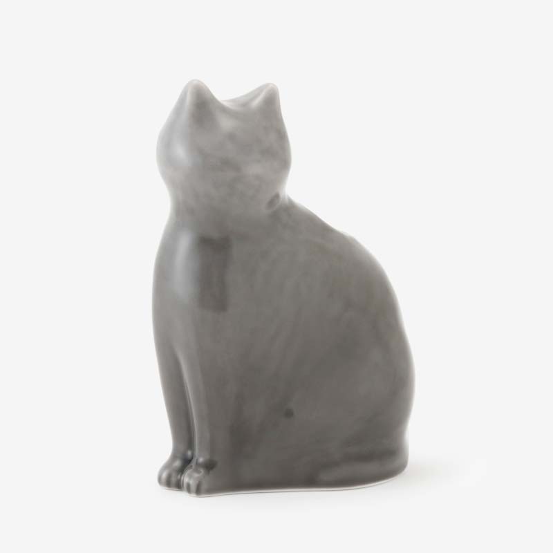 ひがし ちか 花器「愛 編む 磁器猫」