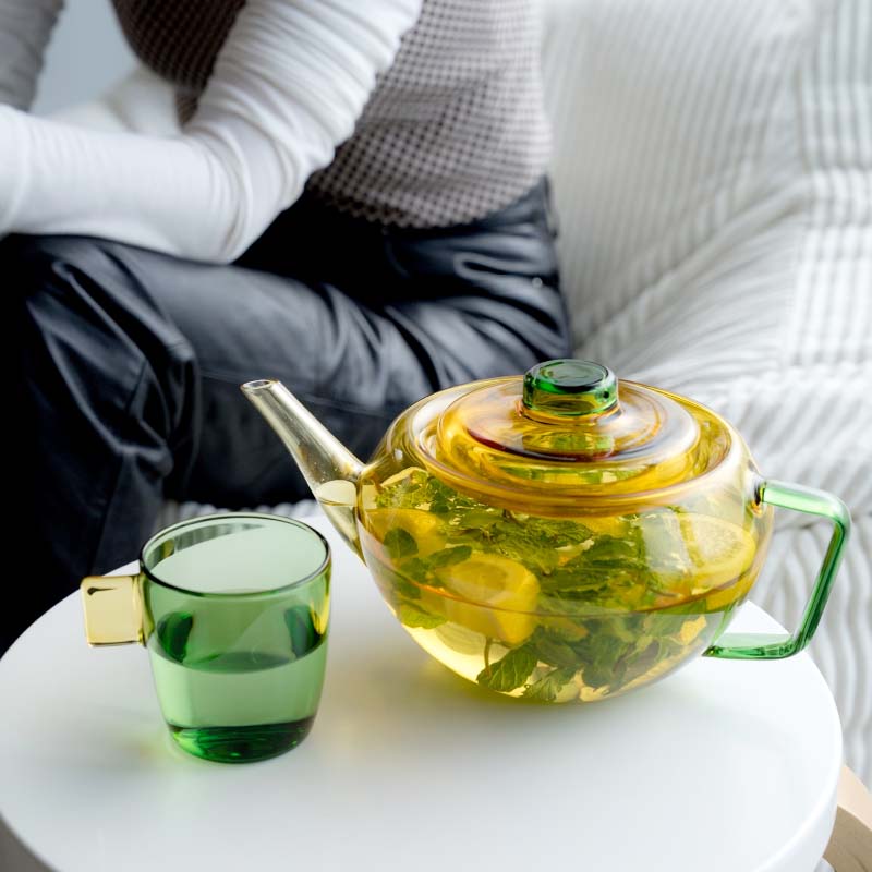 GLASS TEA POT