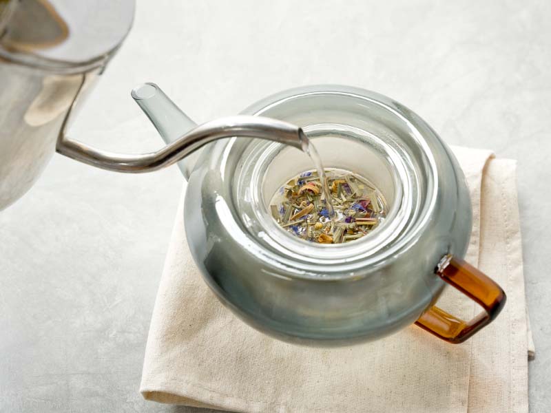 GLASS TEA POT